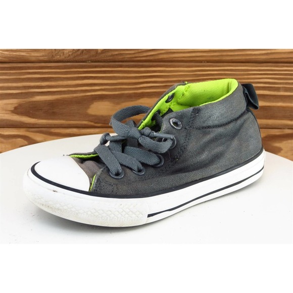 Converse All‎ Star Toddler Boys 13 Medium Gray High Top Fabric 650129F - Picture 1 of 8